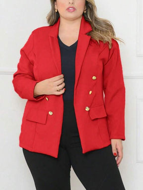 Blazer Feminino Plus Size Alfaiataria Paula